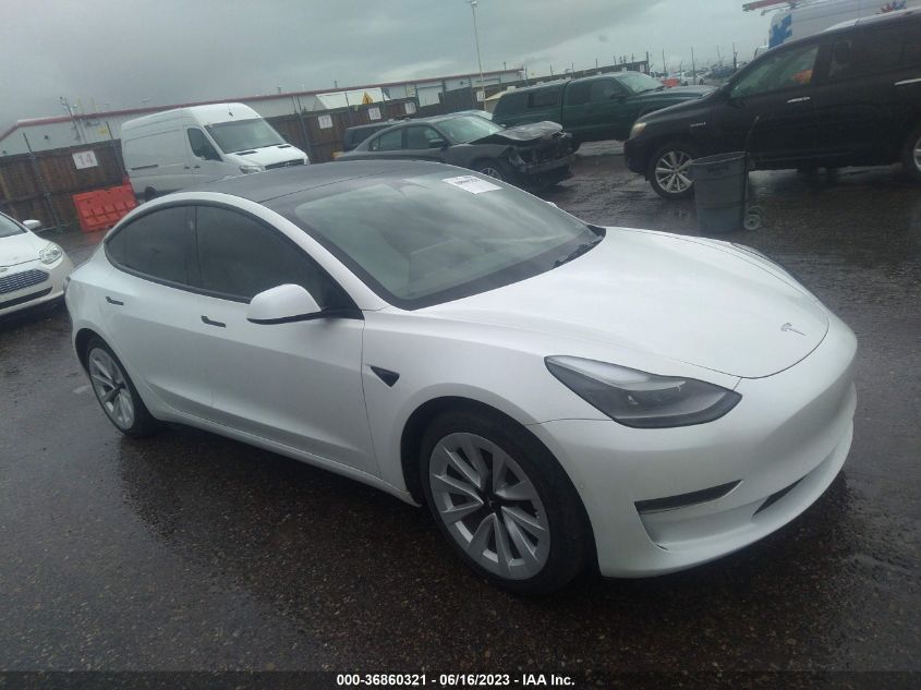 5YJ3E1EB7NF266848  tesla model 3 2022 IMG 0