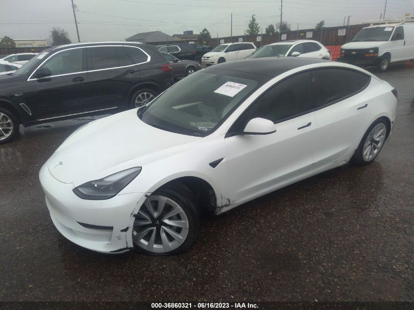 5YJ3E1EB7NF266848  tesla model 3 2022 IMG 1